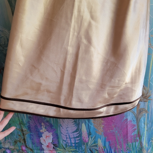 Sold90s Vintage Satin Slip Chemise Sensara - Picture 4 of 8